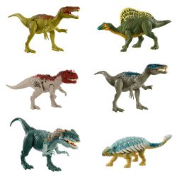 JURASSIC WORLD - DINOSAURES ROAR ATTACK 27 CM (AVEC EFFETS SONORES) ASST